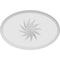Ekena Millwork Standard Dalton Spiral Rosette With Rounded Edge, 4"W x 2 3/4"H x 1"P ROSP040X028X100DAL14 - alternate 2
